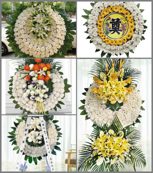 湖北孝感市应城市义和镇阙陈村花圈速递